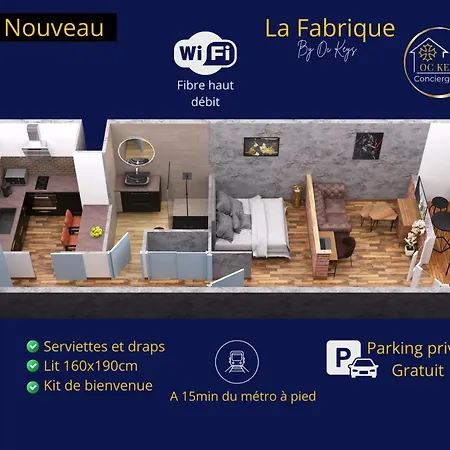 Appartement Cozy La Fabrique Balcony&free Parking *